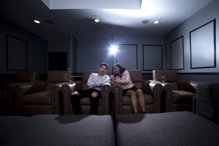 home theater experience Atlanta by INEX Systems and Designs