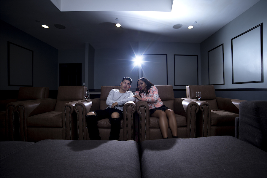 home theater experience Atlanta by INEX Systems and Designs